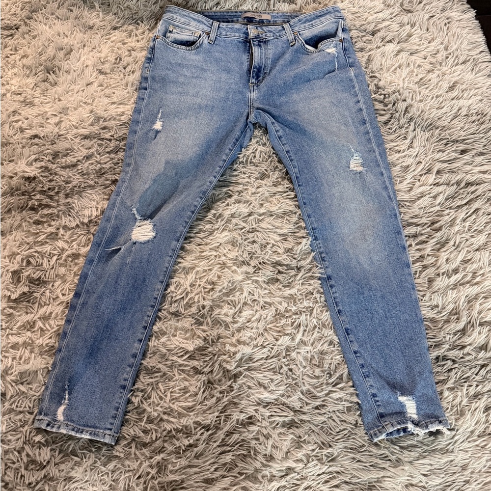 Joe's Jeans Light Blue Distressed Skinny Jeans